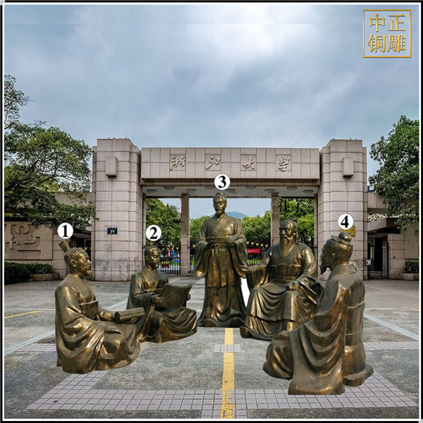 校園孔子講學(xué)銅雕塑.jpg 校園孔子講學(xué)銅雕塑.jpg