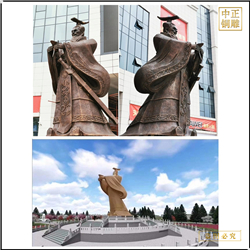 三國人物銅雕塑制作廠家 三國人物銅雕塑制作廠家
