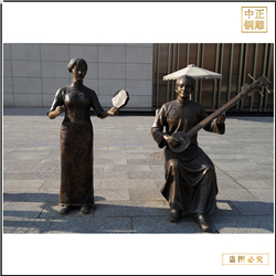 現代街頭小品人物景觀雕塑 