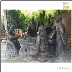 公園景區(qū)古代人物銅雕塑 公園景區(qū)古代人物銅雕塑