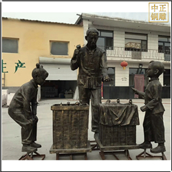 街邊賣(mài)東西人物雕塑 街邊賣(mài)東西人物雕塑