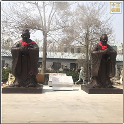 大型室外孔子雕塑鑄造 大型室外孔子雕塑鑄造
