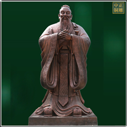定制大型孔子銅雕塑 定制大型孔子銅雕塑
