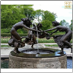 西方跳舞美女噴泉雕塑 西方跳舞美女噴泉雕塑