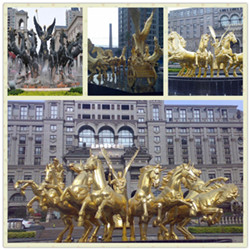 阿波羅戰(zhàn)車雕塑|太陽神戰(zhàn)車銅雕