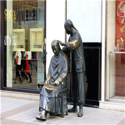 步行街理發銅像 步行街理發銅像