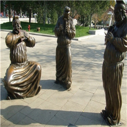 仿銅步行街雕塑 仿銅步行街雕塑