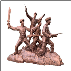 打仗人物銅雕塑 打仗人物銅雕塑